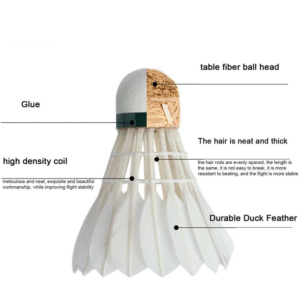 3/6/12PCS Volano da badminton  - Feather Shuttlecock recensione e prezzo
